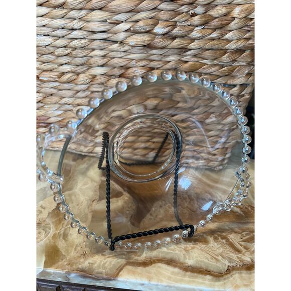 Candlewick Two Handled Serving Bowl - Picture 3 of 6